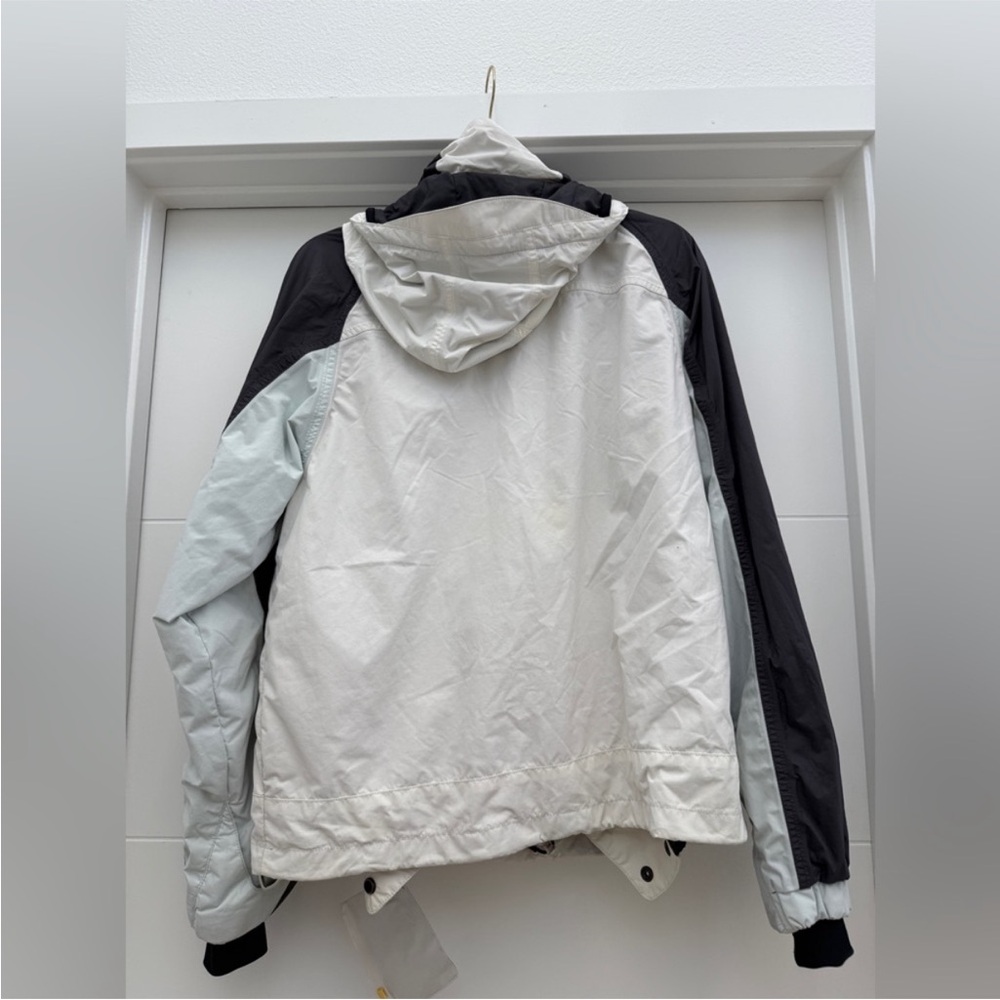 Vintage Oakley Women’s Snowboard Ski Jacket White Black Colorblock Hooded Size M - Picture 6 of 11